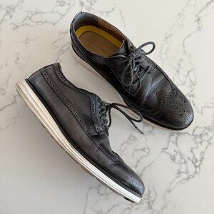 Cole Haan Grand 0s Wingtip Oxford - Black Pewter - Size 11M
